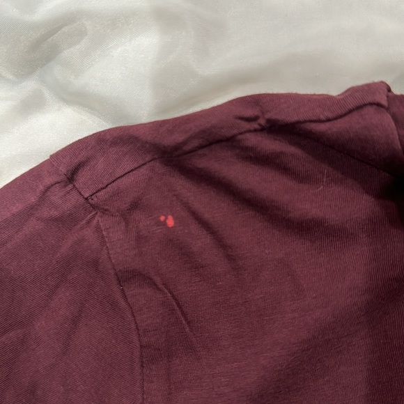 Nice Maroon cotton J Jill turtleneck with pink lining and highlights. size M - Picture 6 of 6